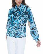 Camicia a fantasia con manica a pipistrello Relish