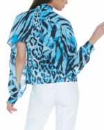 Camicia a fantasia con manica a pipistrello Relish - immagine 3