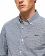 Camicia a quadretti bianca e blu Pepe Jeans - immagine 2
