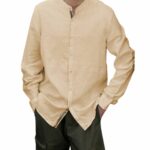 Camicia alla coreana con dettagli stampati In my hood