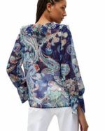 Camicia con stampa a fantasia blu Liu-Jo - immagine 2