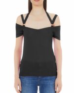 Maglia a maniche corte con fascia sulle spalle Liu-Jo