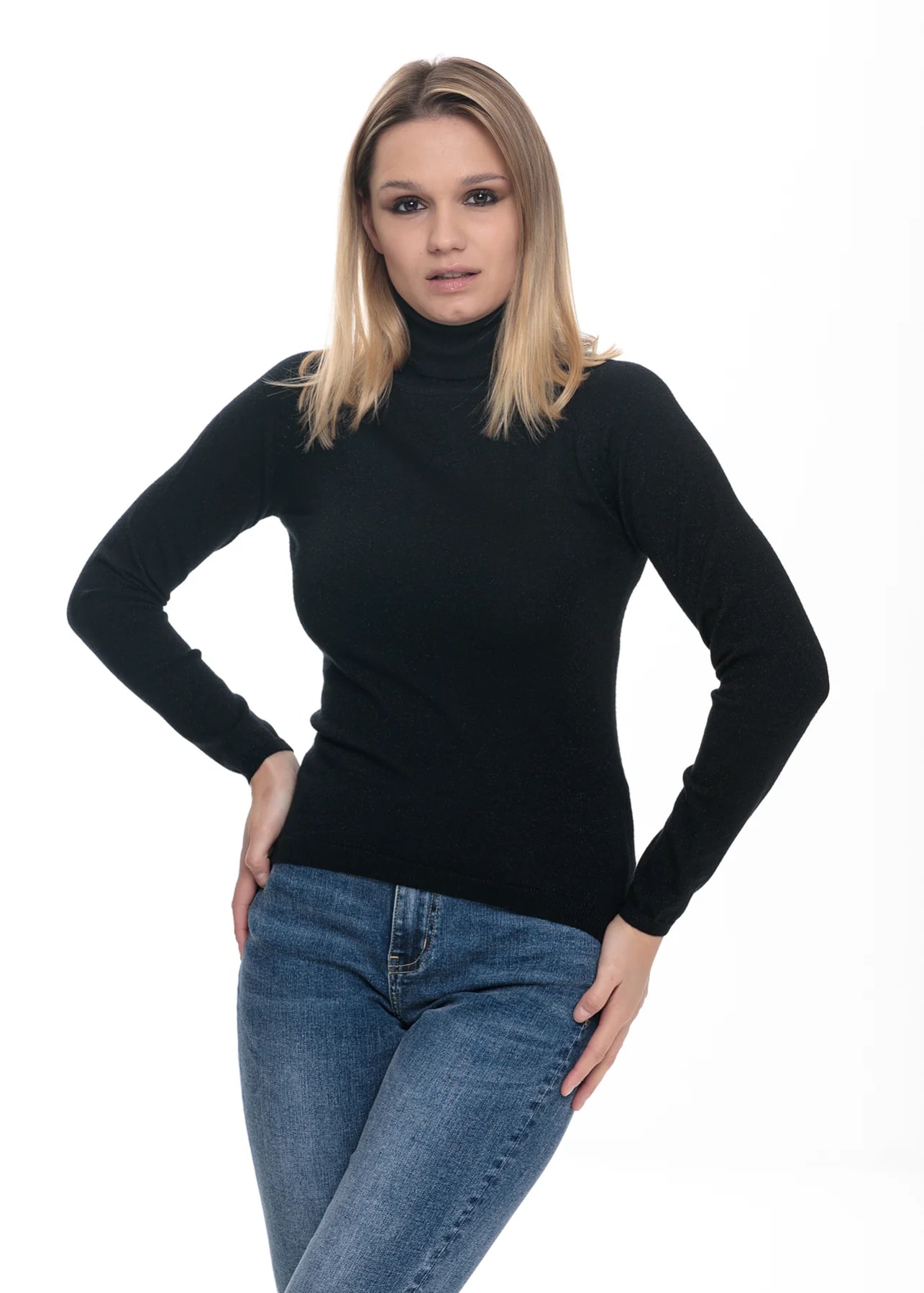 Maglia dolcevita lurex Take Two 51%viscosa 28%pol 21%ny (Nuova Collezione AI23) Maglia dolcevita lurex Take Two 51%viscosa 28%pol 21%ny (Nuova Collezione AI23) - immagine 1