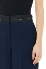 Pantalone Liu jo moda twill palazzo vita alta - immagine 3