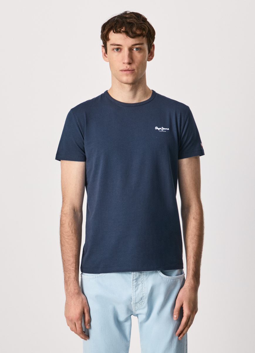 T-shirt PepeJeans uomo manica corta tinta unita T-shirt PepeJeans uomo manica corta tinta unita - immagine 1