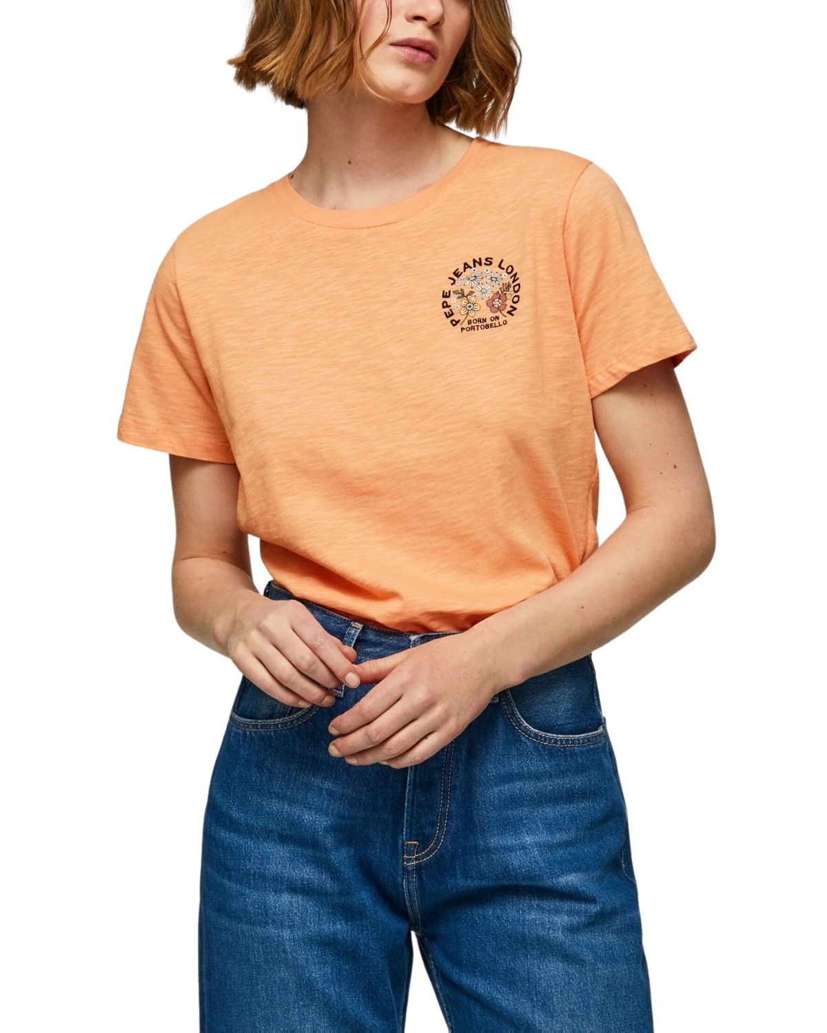 T-shirt con logo circolare stampato Pepe Jeans T-shirt con logo circolare stampato Pepe Jeans - immagine 1