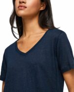 T-shirt in lino con scollo a v Pepe Jeans - immagine 3