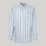 Camicia Pepe Jeans in cotone vestibilità regolare stampa a righe multicolor