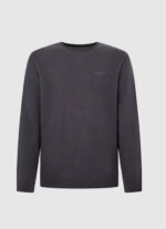 Maglia Pepe Jeans di cotone e lino girocollo risvoltato