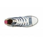 Sneakers Cafè Noir mid in tessuto con strass - immagine 3