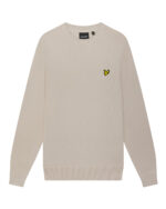 Maglia Lyle & Scott 100% cotone girocollo lavorato a maglia leggero e morbido , logo del brand applicato su - immagine 3
