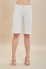 Bermuda COLORE NAVY TAKE TWO  GABARDINA 98% COTONE 2% ELASTANE