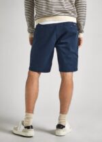 Bermuda Pepe Jeans in twill di cotone vestibilità regolare stile chino chiusura con zip tasche posteriori a - immagine 2