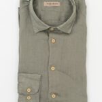 Camicia SSense 100% lino tinta unita taglia slim