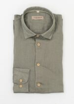 Camicia SSense 100% lino tinta unita taglia slim