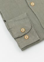 Camicia SSense 100% lino tinta unita taglia slim - immagine 3