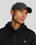 Felpa Lyle & Scott full zip con cappuccio garzata 100% cotone - immagine 3
