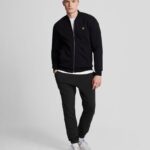 Felpa Lyle & Scott full zip senza cappuccio felpata