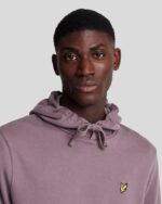 Felpa Lyle & Scott garzata con cappuccio 100% cotone - immagine 2