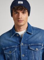 Giubbino uomo PepeJeans in denim elasticizzato vestibilità regular fit chiusura frontale con bottoni