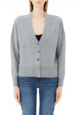Maglia Liu jo con bottoni grigio con fondo laminato 100% lana