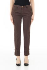 Pantalone Liu Jo chinos con bottone sulla caviglia