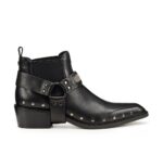 Scarpe Contemporanei e cool, gli stivaletti texani in pelle nera di Cult con fasce elastiche ai lati ton-su