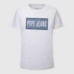 T-shirt Pepe Jeans manica corta stampa logo(Nuova Collezione AI23)