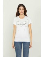 T-shirt donna Relish con stama pietre crystal (Nuova Collezione AI23)