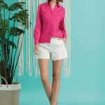 Camicia Take Two con bottoni 100% cotone