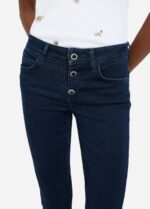 Jeans Liu Jo skinny con risvolto e bottoni gioiello vita regolare bottom up dona armonia e sostegno - immagine 3