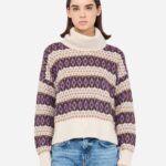 Maglia dolcevita Liu Jo in misto alpaca lavorazione jacquard interventi in lurex