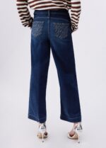 Jeans Liu Jo vita alta tagli bottom up gamba a zampa lunghezza sopra la caviglia - immagine 2
