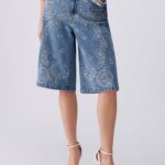 Bermuda Liu Jo ricami sul davanti comode tasche